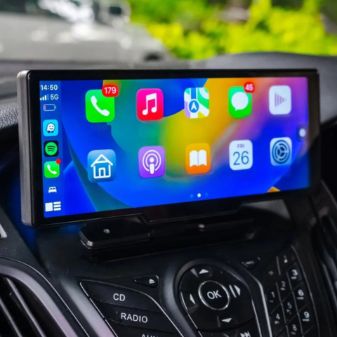 Monitoiminen Auto Näyttö – Takakameran Tuki Ja Ääniohjaus 