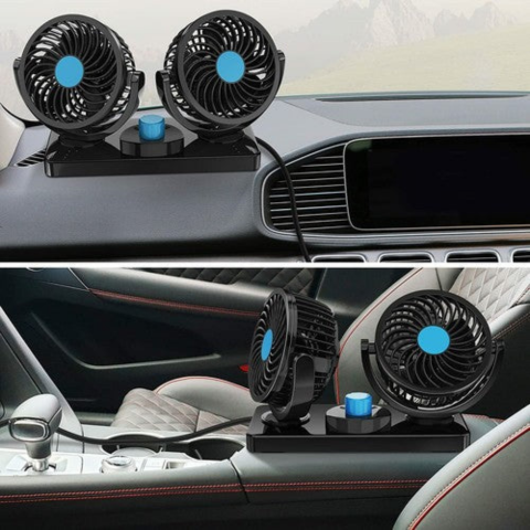 Ventilateur Double Pour Voiture — Idéal Été Comme Hiver