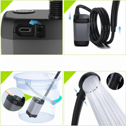 Przenośny prysznic akumulatorowy — Wolność, Komfort i Wszechstronność 