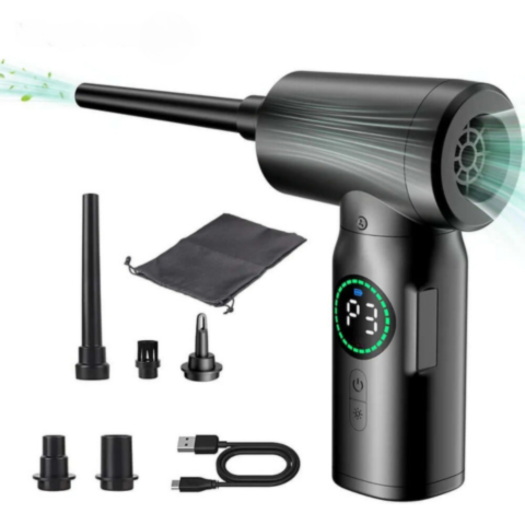 Mini Töltött Porszívó-Fújó – Multifunkciós és Erős 