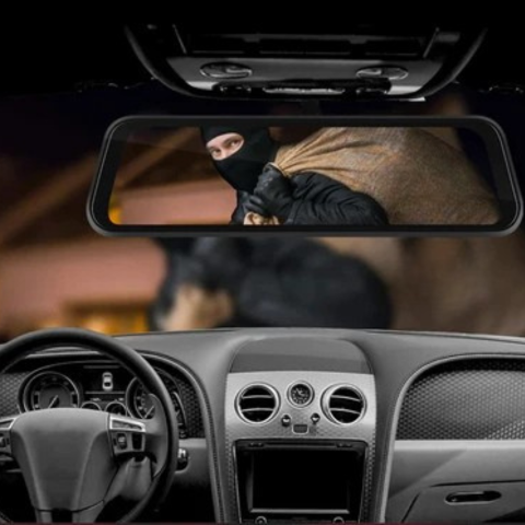 Trådlös Dashboardkamera — 12" Touchscreen 2K Backspeg 