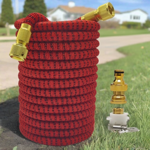 Erweiterbarer Gartenschlauch — Multifunktional mit Hochdruckpistole 