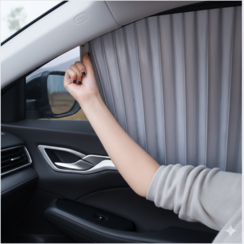 Zijzonnescherm Auto — Aangename Reis En Bescherming 