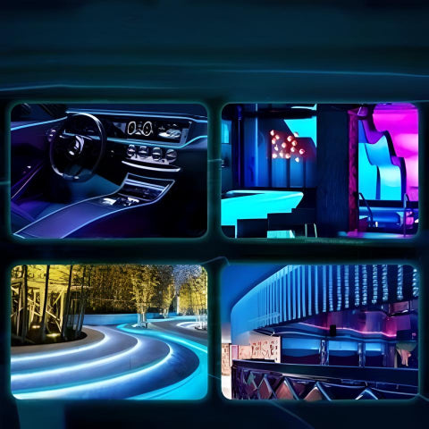 Illuminazione LED Flessibile – Colori Vivaci e Installazione Facile 