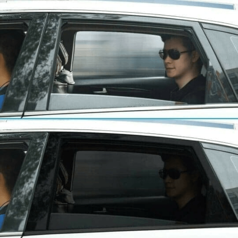 車用の伸縮式サンシェード 