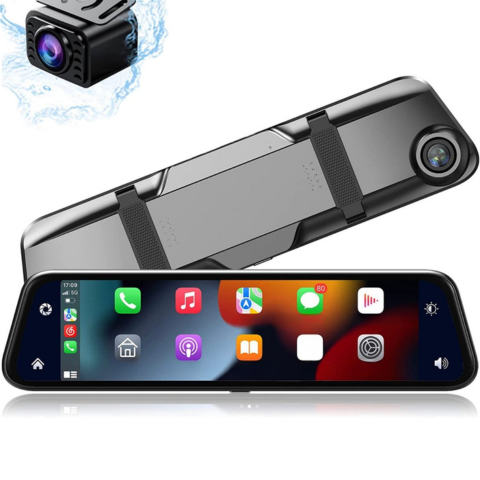 Bezdrátová palubní kamera — 12" dotykový zrcadlový displej 2K 