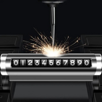 Placa De Estacionamiento Temporal — Número De Teléfono Visible 