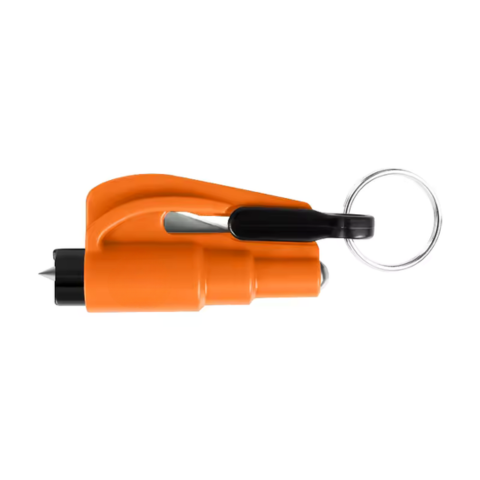 Kompakt Säkerhetsverktyg — Fönsterkross & Bälteskärare 