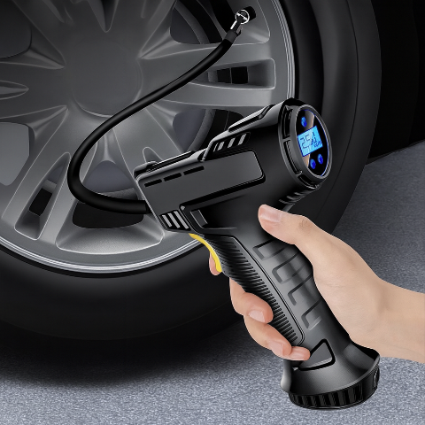 Portable Air Compressor — Intelligent Inflator With LCD Screen 