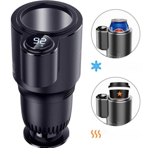 תמיכת כוס חכמה 2-in-1 – ארגון ונוחות ברכב 