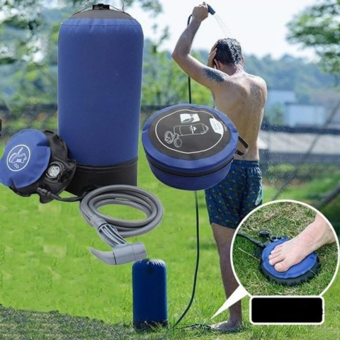Douche Portable De Camping — Hygiène En Plein Air & Format Compact