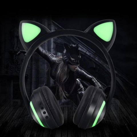 Auriculares Bluetooth Iluminados Cat Ears - Confort de escucha y estilo original