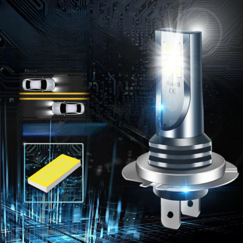 Bombillas Led H7 H11 80W 6500K - Haz Preciso y Rendimiento Estable
