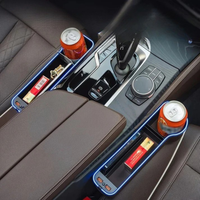 Organizador para el asiento del coche con iluminación LED - Almacenamiento práctico y ambiente moderno
