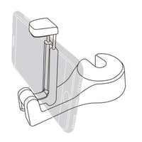 Soporte de teléfono y bolsa para reposacabezas – 2-en-1 práctico 