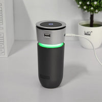 Purificador de Aire Ionizador Portátil Para Coche Con Cable USB — Elimina Olores y Contaminantes 