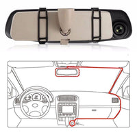 Cámara de salpicadero de doble lente: monitorización continua y gran angular