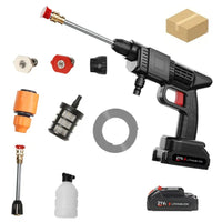 مسدس تنظيف لاسلكي للسيارة - نفاث ضغط عالٍ 