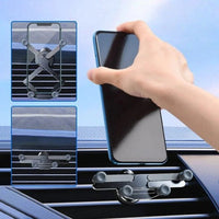 Soporte Teléfono Coche Rejilla de Ventilación – Rotación 360° & Bloqueo Automático 