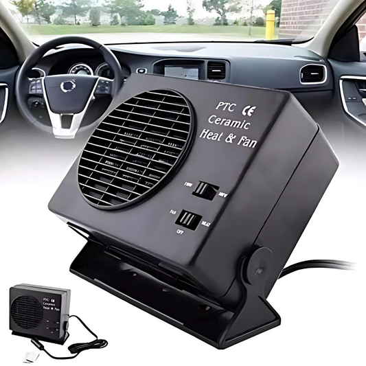 Calefactor Ventilador 12V Para Coche — Deshielo Rápido Y Calefacción Instantánea 